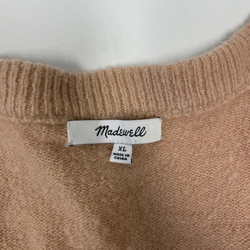 Madewell Blush Pink V-Neck Sweater - Picture 7 of 8